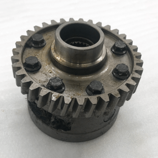 Motorcycle spare parts reducer gear assembly