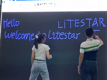 Parede de vídeo LED interactivo de lanzamento de Litestar touch P1.9 GOB