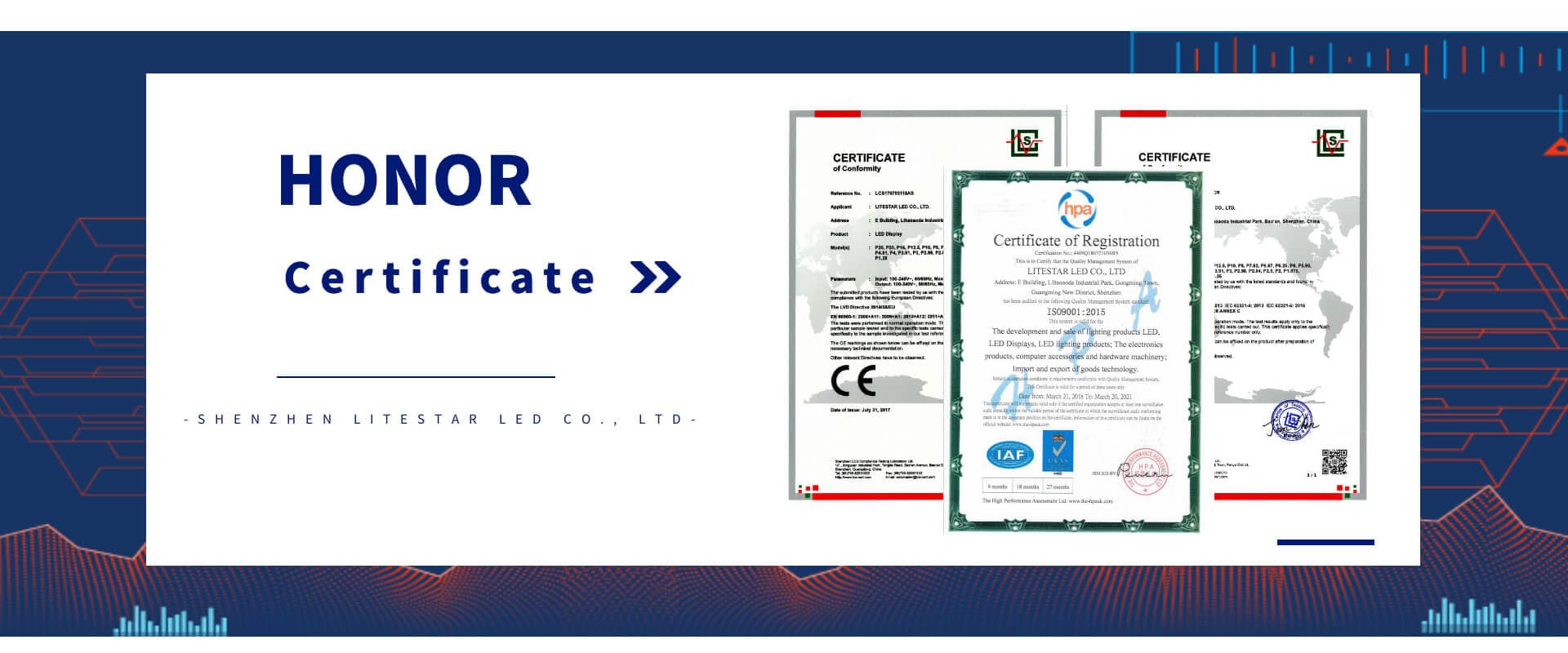 Qualification certificate