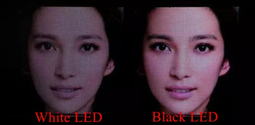 Black LEDs, an option for improving picture quality of outdoor rental LED displays