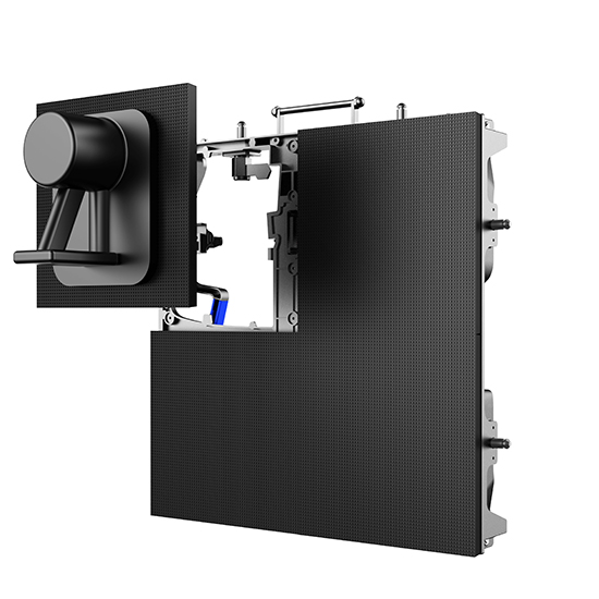 LSR-serie Indendørs udlejning LED-kabinet med frontvedligeholdelsesmodul Understøtter både konkav og konveks form LED-videovæg til leje LED-skærm