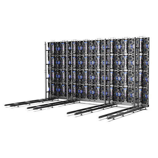 LSR Series Indoor Rental LED Cabinet yokhala ndi Front Maintenance Module Support Onse Concave ndi Convex Shape LED Video Wall for Hire LED Display