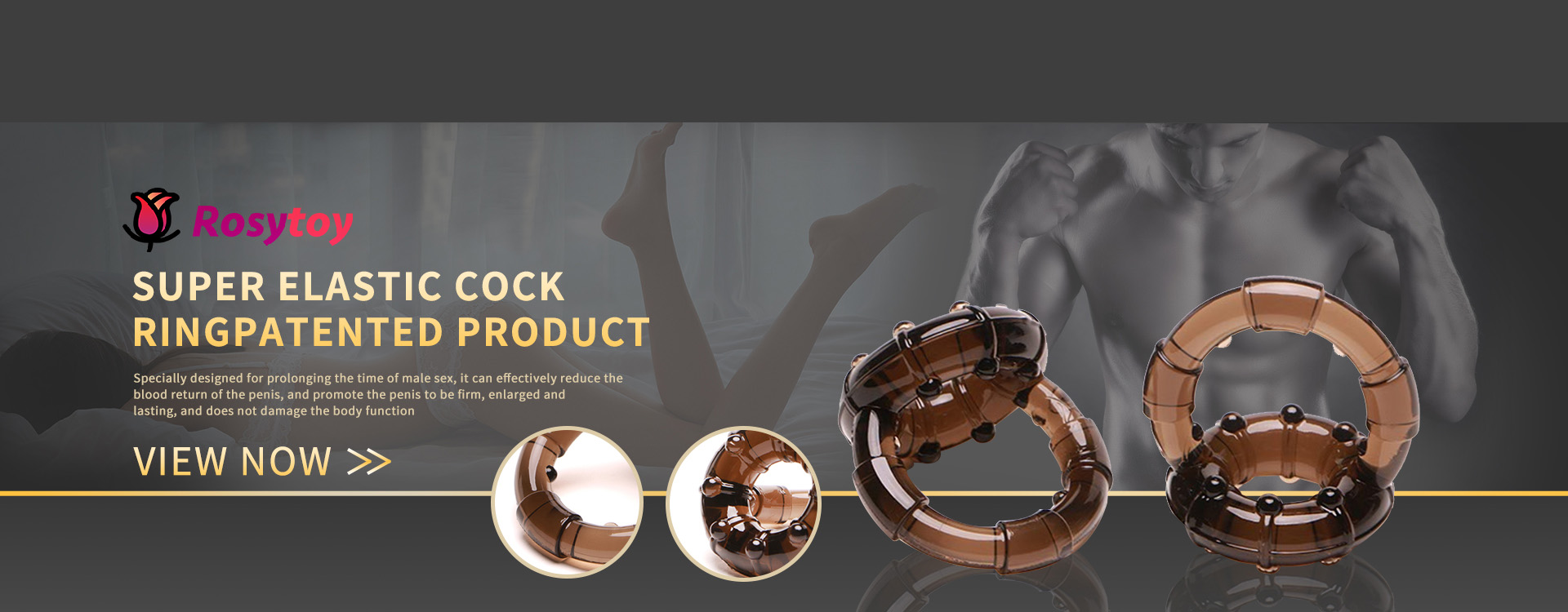 Super elastic cock ring patented product