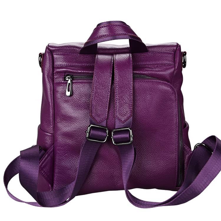 Women's leather backpack