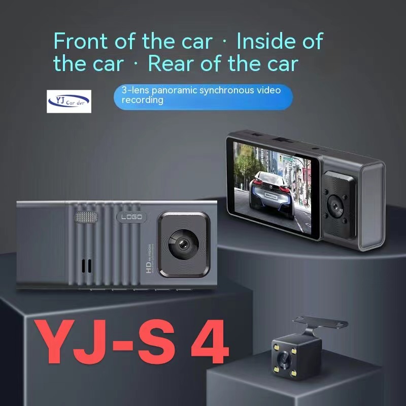 3,0-inčna kamera za vožnju, snimač za vožnju sa tri zapisa 1080P HD vizuelna kamera za automobil