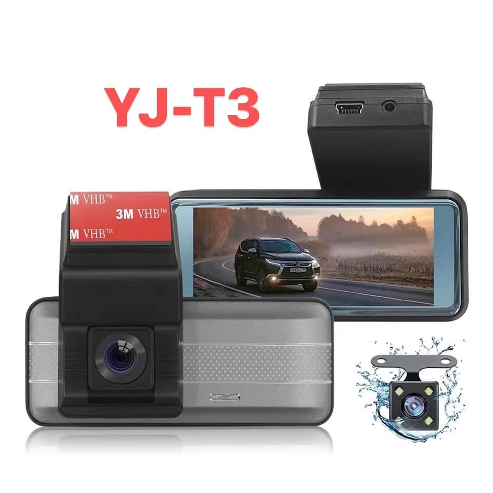 Înregistrator de condus HD 1080P de 3,16 inchi, imagine inversă Înregistrare video de 24 de ore Versiune WIFI, conexiune la telefon mobil pentru a vizualiza videoclipurile de condus,